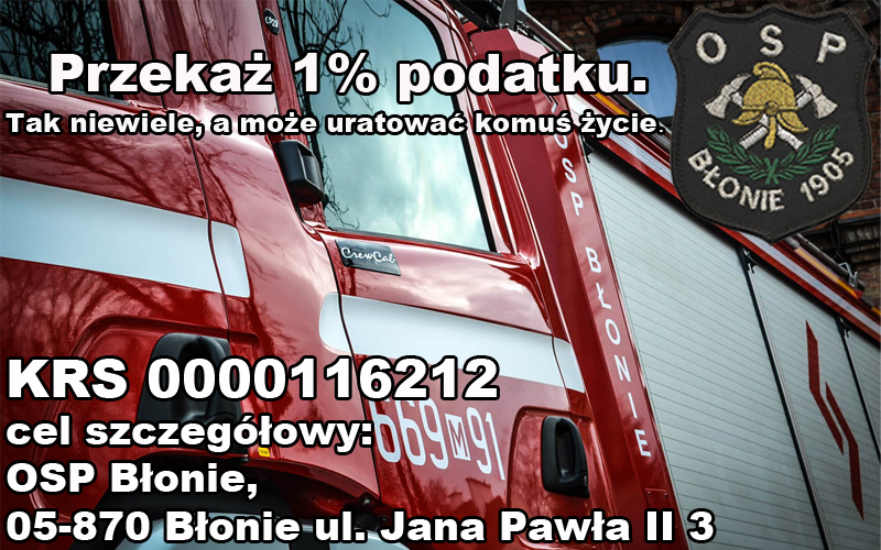 Rozlicz PIT z OSP Błonie – darmowy program do pobrania.